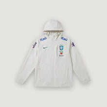 Brésil – Veste Coupe-Vent à Capuche – Blanc Cassé