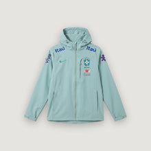 Brésil – Veste Coupe-Vent à Capuche – Vert d'Eau