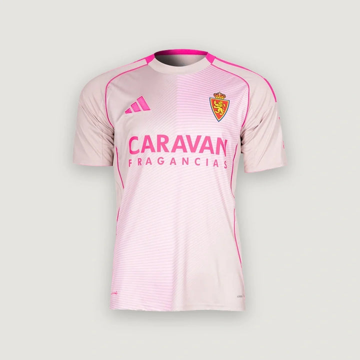 Real Zaragoza – Maillot Extérieur 2025/26 – Rose Pâle